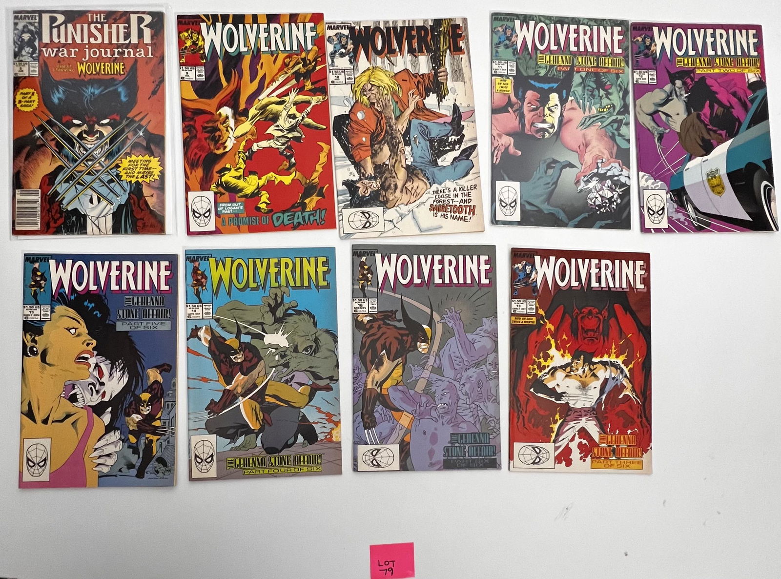 Marvel Comics Wolverine No.9, No. 10, No. 11, No. 12, No. 13, No. 14, No. 15, No. 16 & The Punisher (1 of 3)