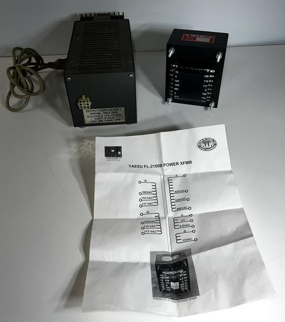 Yaesu  FL 2100B Power XFM Dahl Custom Transformer with Paperwork and 1 Commercial Audio Power Supply (1 of 9)