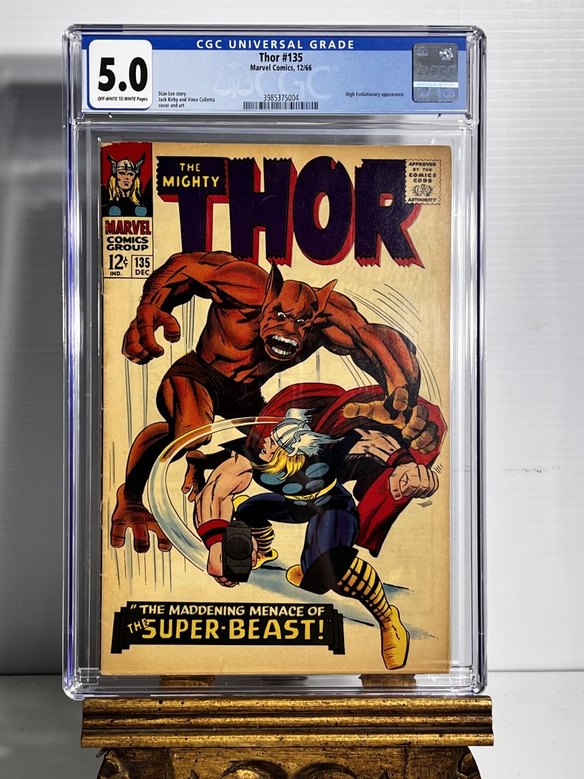 Thor 135 12/66 Marvel Comics Universal CGC 5.0 OFF-WHITE TO WHITE (1 of 3)