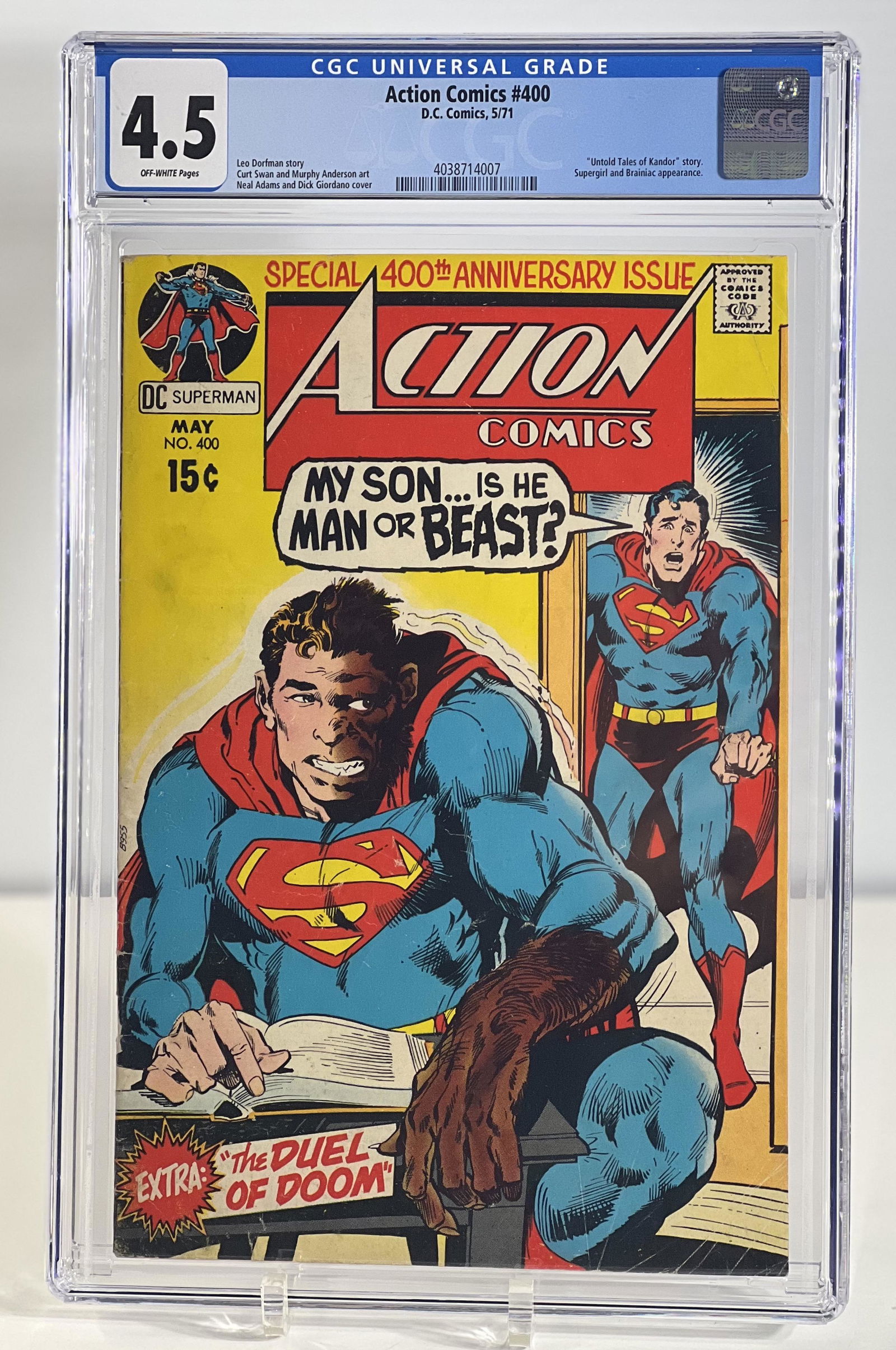 Amazing Spider-Man 117 2/73 Marvel Comics Universal CGC 7.5 CREAM TO OFF-WHITE (1 of 4)