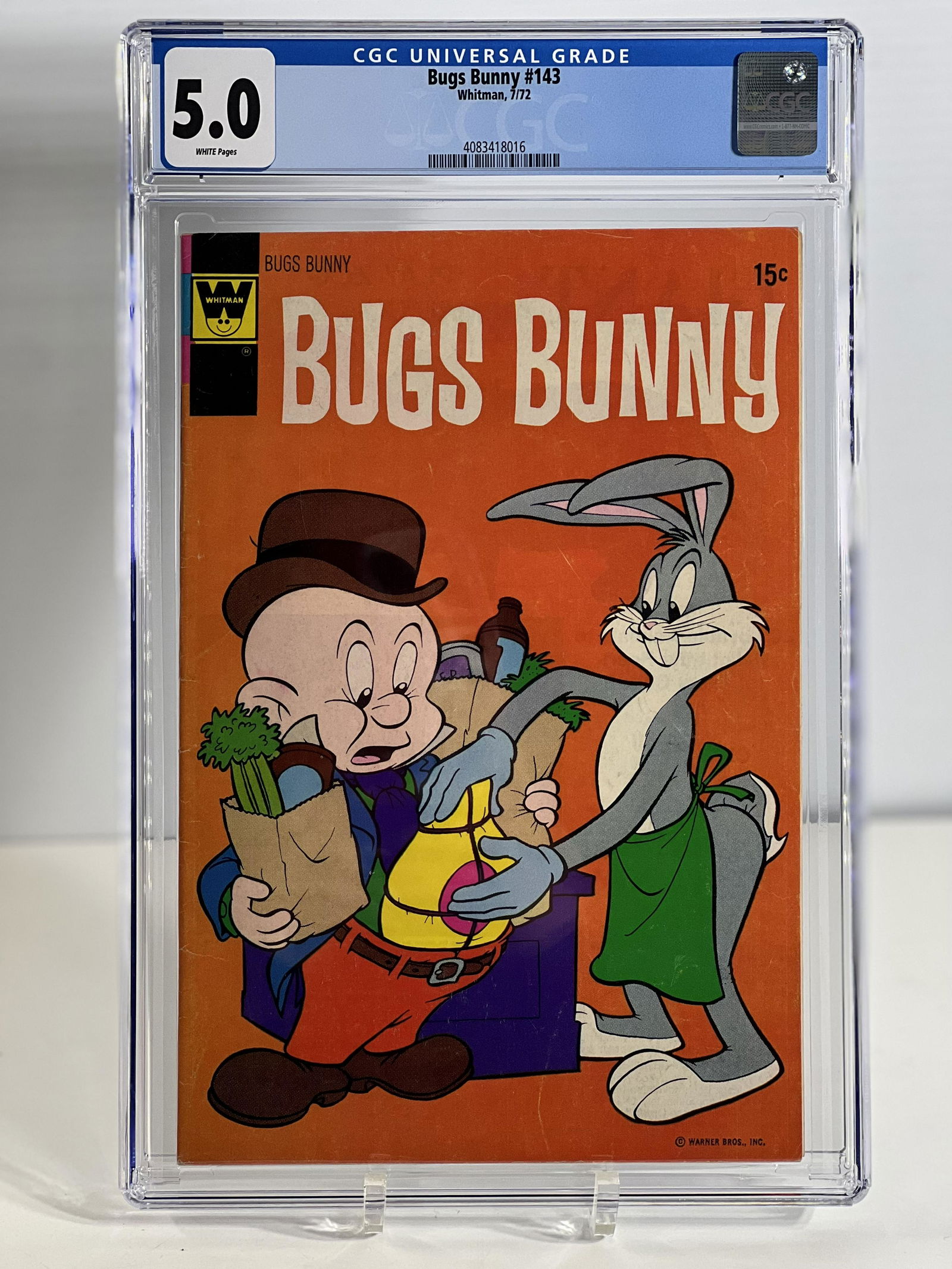 Bugs Bunny 143 7/72 Whitman Universal CGC 5.0 WHITE (1 of 4)