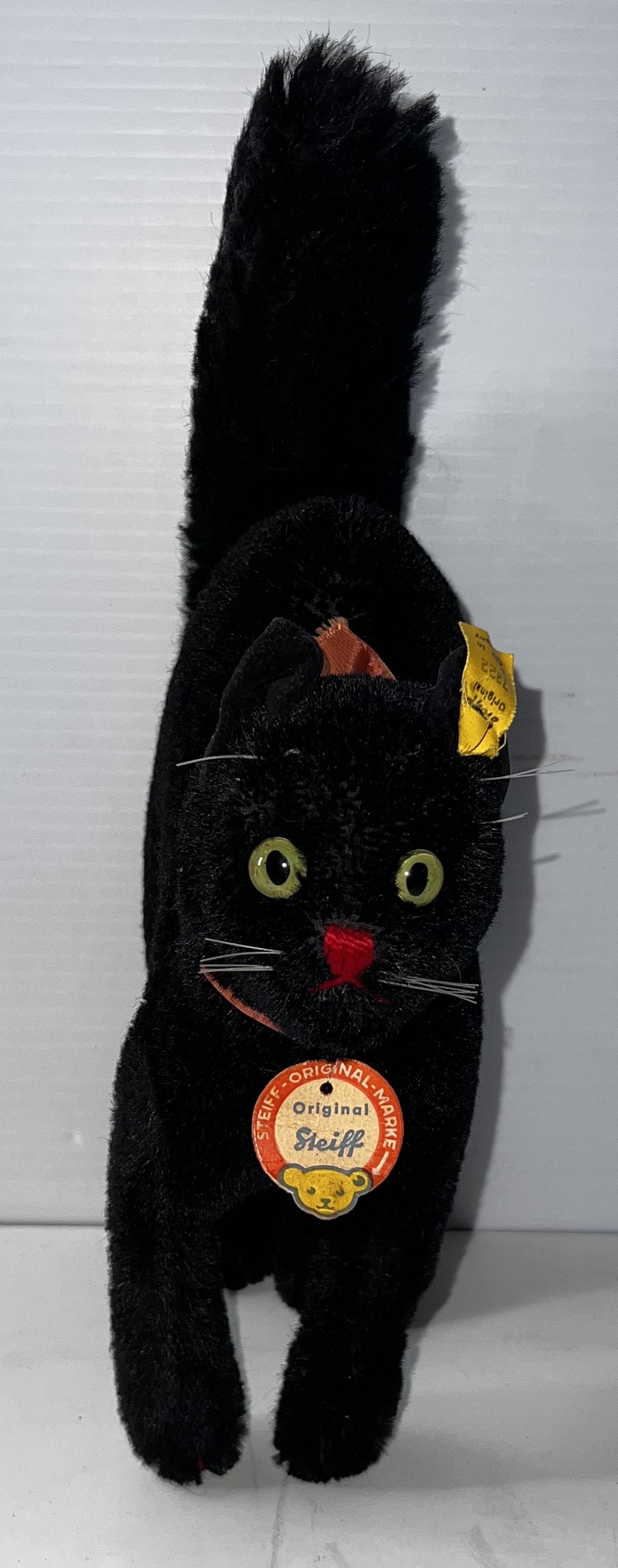 Original Steiff No. 7322 Made in Germany Tom Cat 1950s (1 of 6)