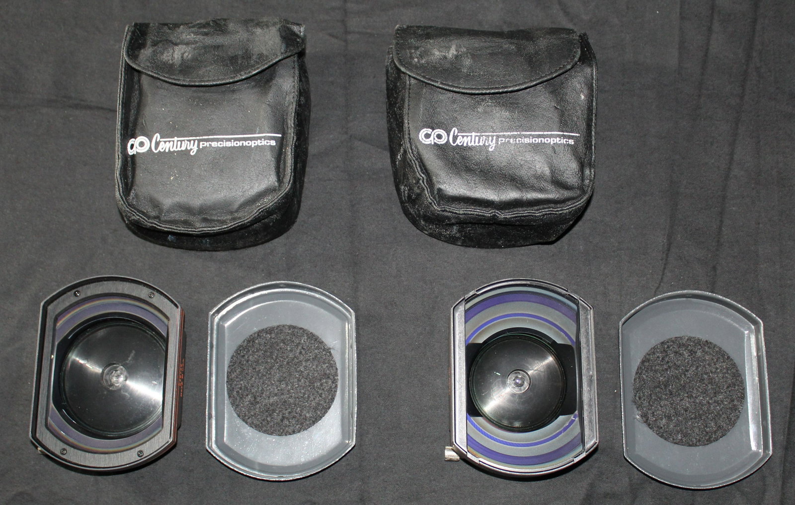 Tinsley Century Precision Optics 85mm: C37632- Super Fisheye & C39785- 6x Double Asphere - Made in: Tinsley Century Precision Optics - C37632 85MM Made in U.S.A - Super Fisheye & Tinsley Century Precision Optics - C39785 85mm - Made in U.S.A. - 6x Double Asphere