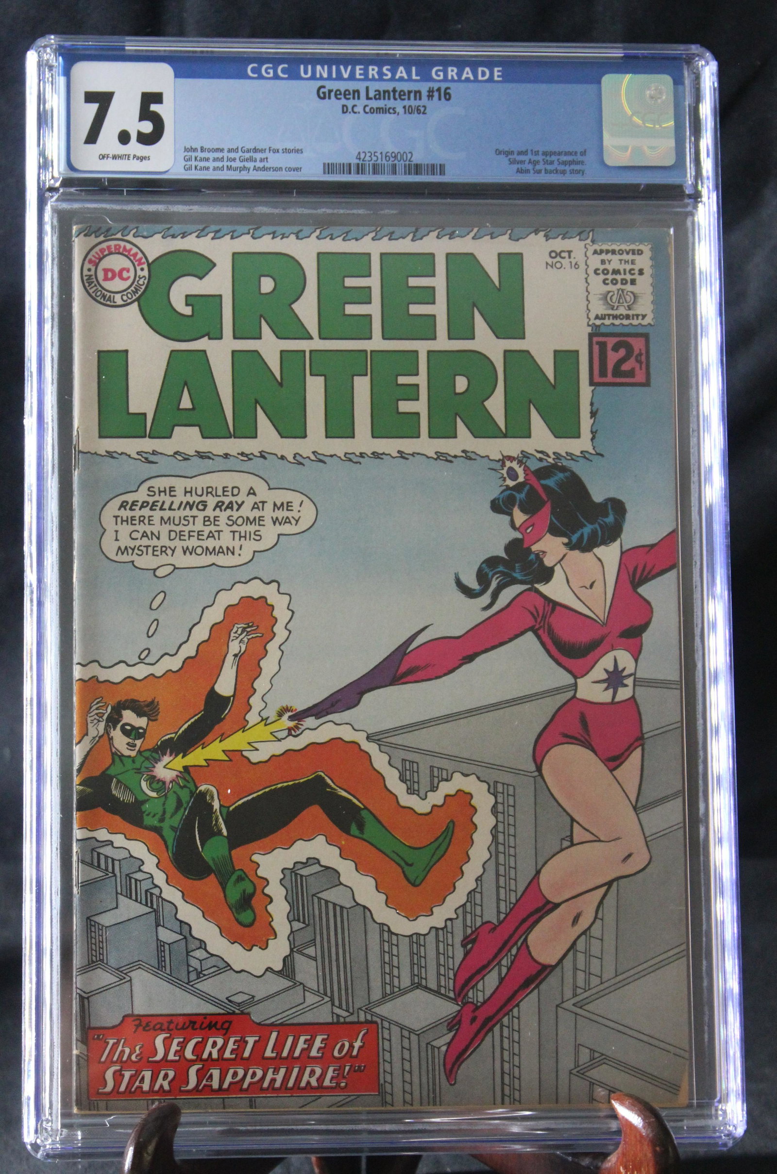 Green Lantern 16 10/62 D.C. Comics Universal 7.5 OFF-WHITE (1 of 3)