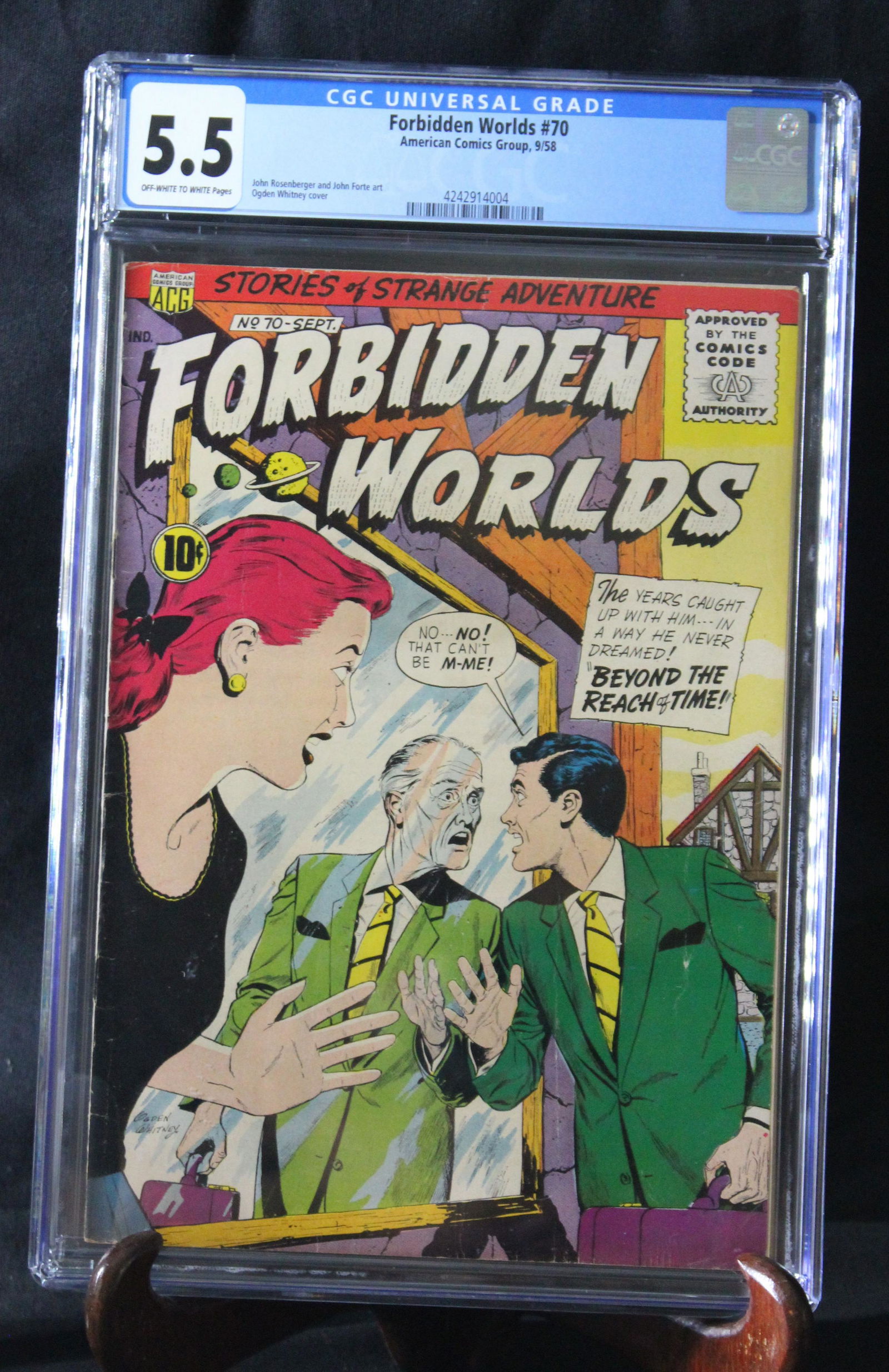 Forbidden Worlds 70 9/58 American Comics Group Universal 5.5 OFF-WHITE TO WHITE (1 of 3)