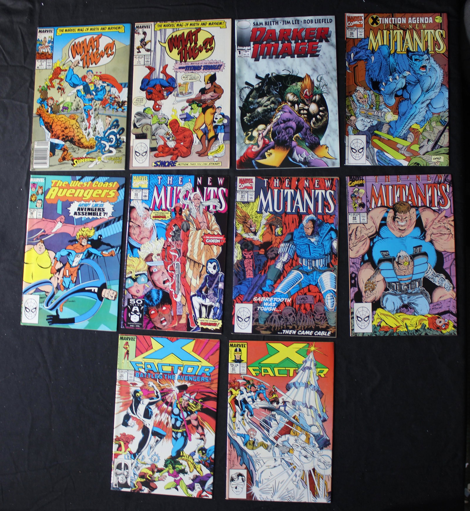MIX LOT OF 10 COMICS BOOK LATE 80's MARVEL (1 of 7)