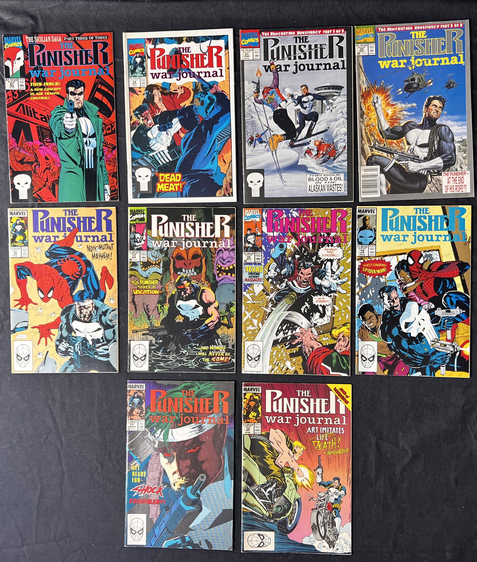 The PUNISER 10 comics books 1980's (1 of 6)