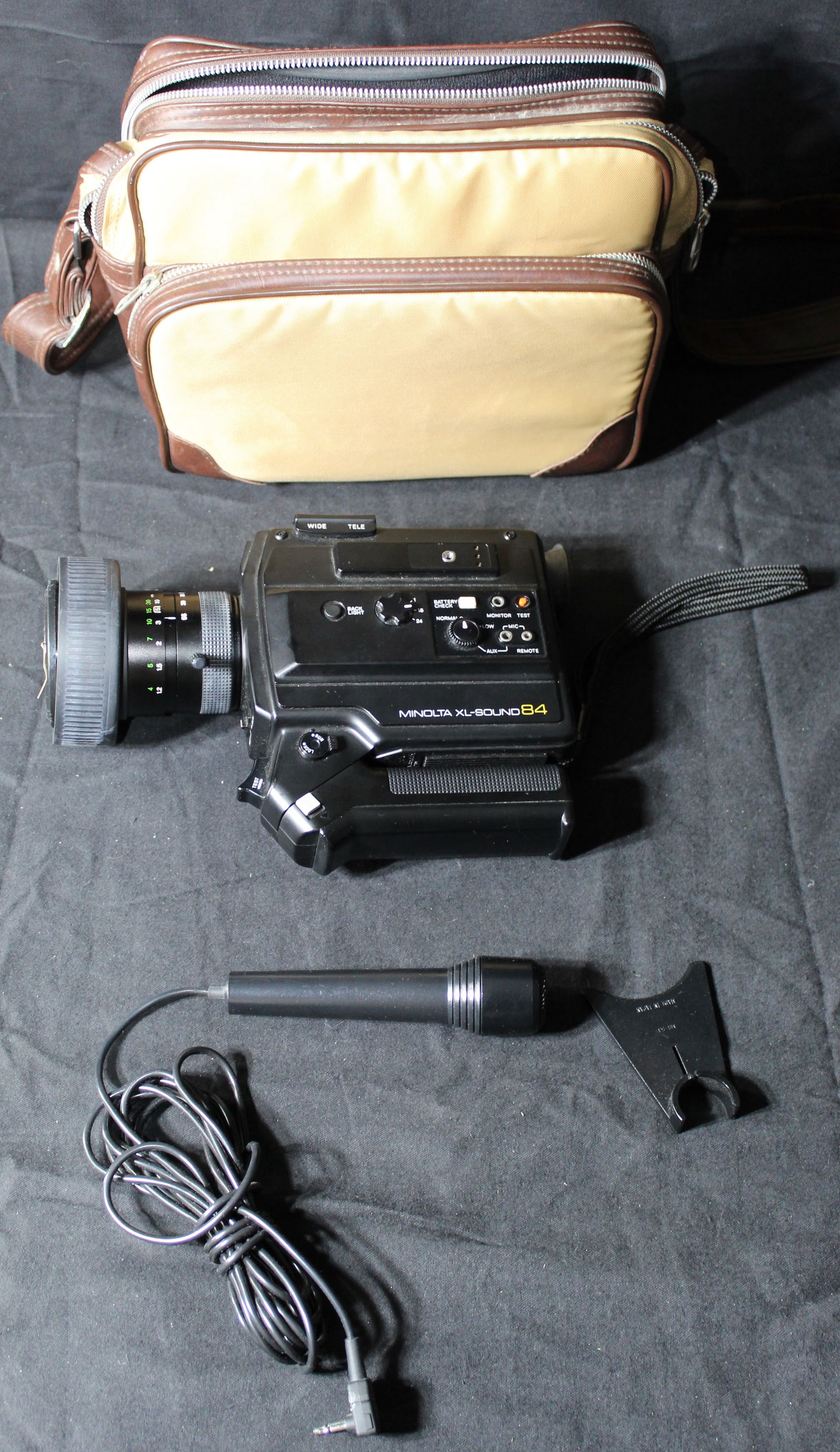 Minolta XL-Sound 84 Camera Camcorder w/ Zoom Rokkor - Macro 7-56mm 1:14 62mm (1 of 6)