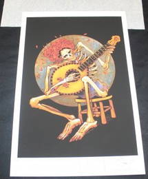 Stanley Mouse Hand Signed and Numbered 111/225 Easy Rider Lithograph Greatful Dead Art