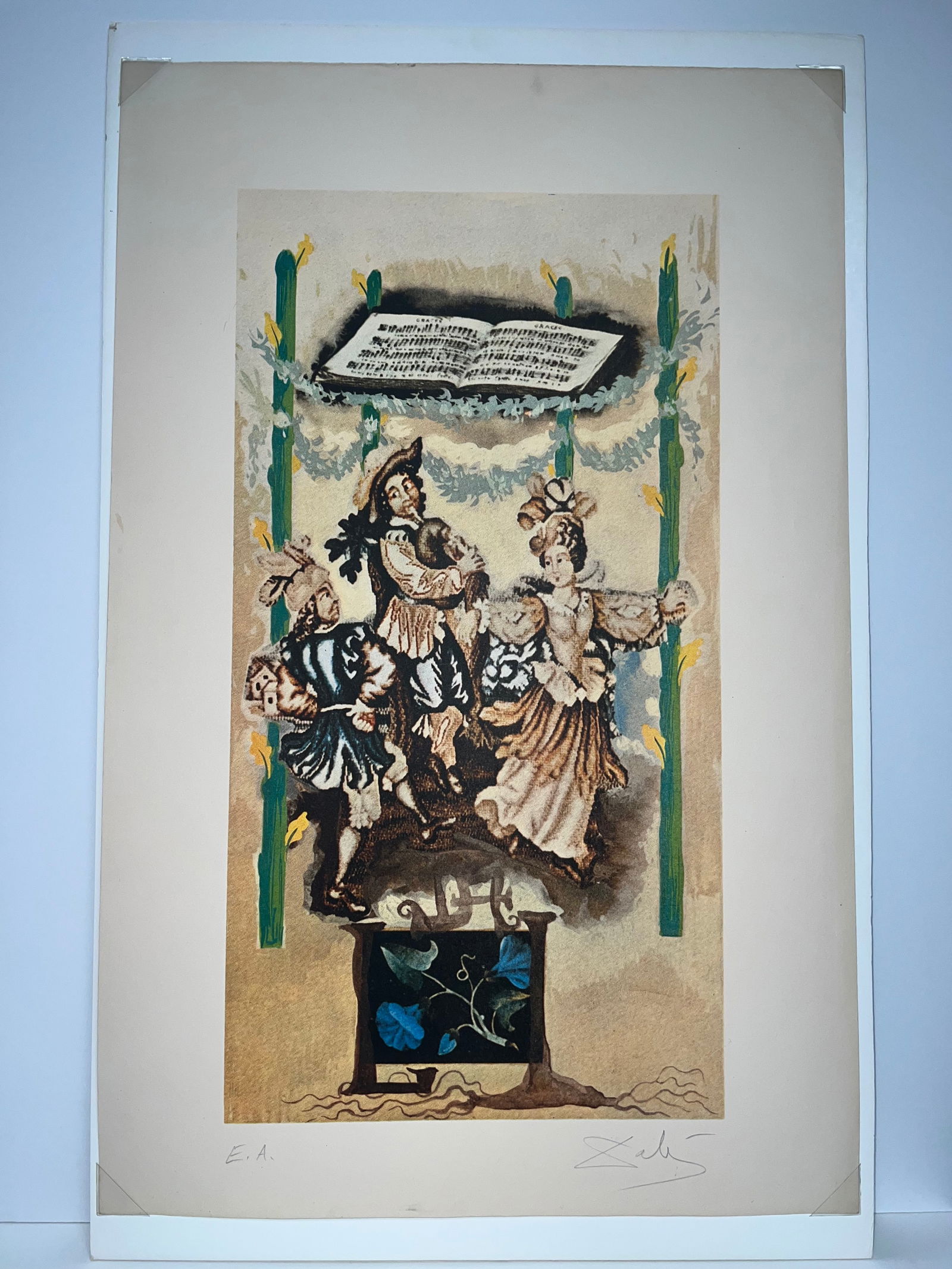 The Dance of Time in the Dalian Universe / 4 Wands (or 4 Bastos) Salvador Dali sign (1 of 4)