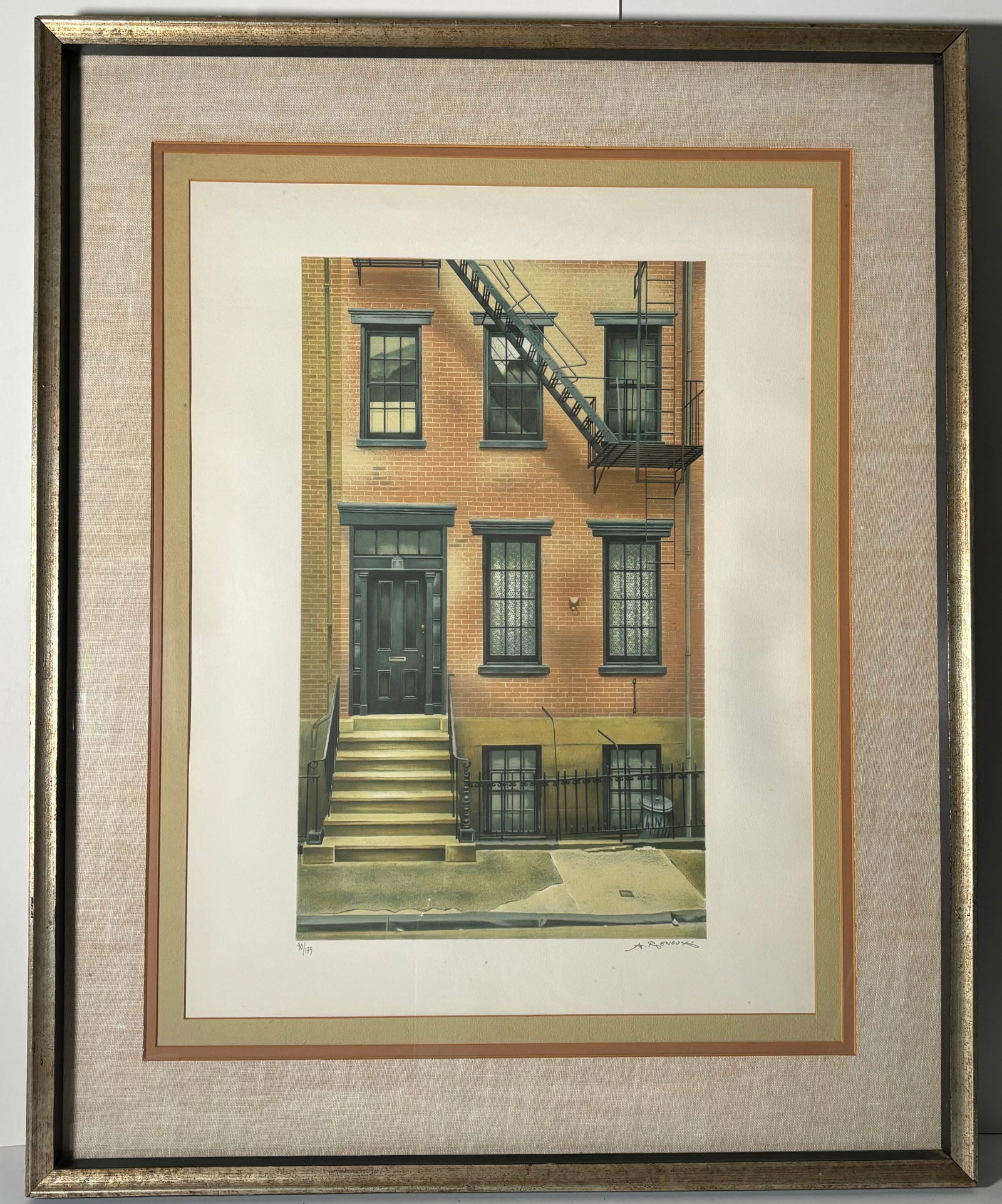 Andre Renoux - Alexander's House in New York, USA Lithograph sign 90/175 (1 of 4)