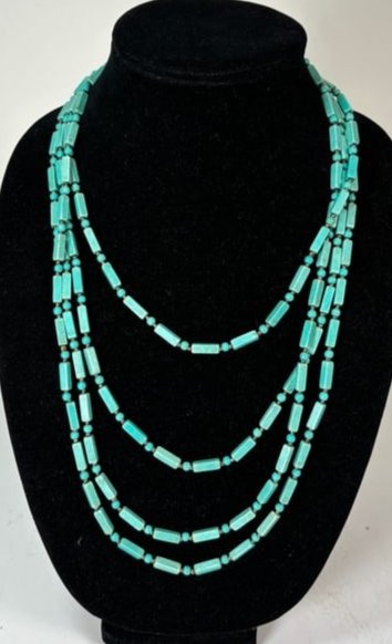 South Sun 925 Sterling Silver Turquoise Layered Necklace (1 of 8)