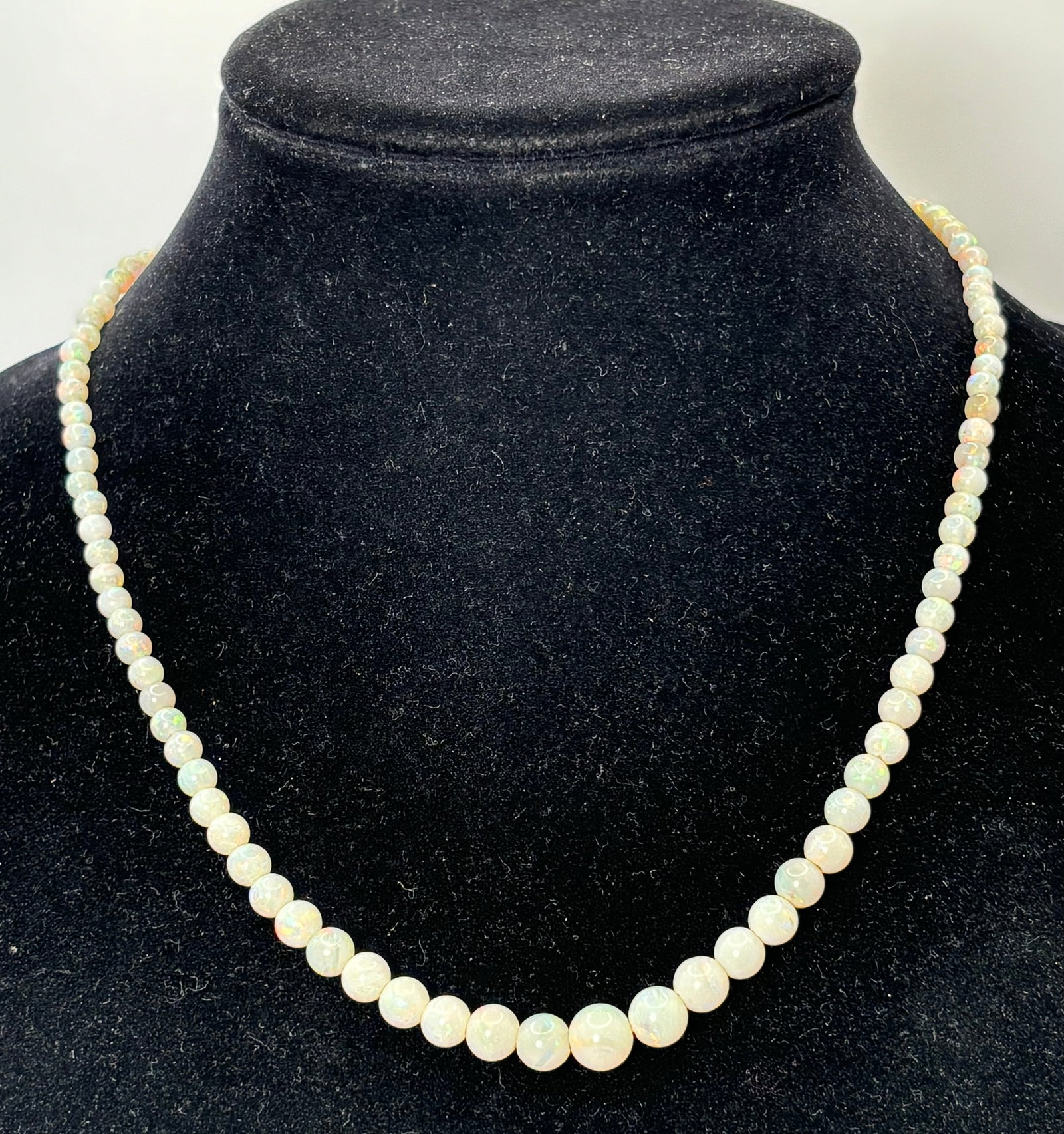 14 kt Gold Austrailan White Opal Necklace (1 of 3)