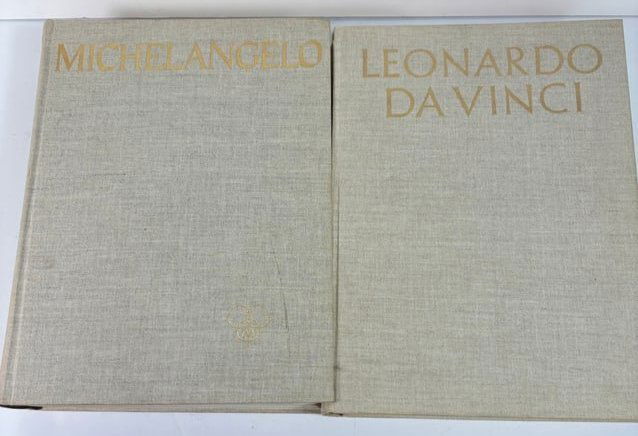 The Complete Works of Michelangelo by Mario Salmi & Leonardo da Vinci By Reynal & Company - 2 Large (1 of 10)