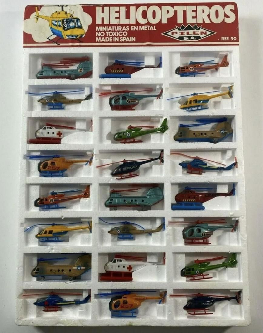 1970,s Pilan S.A. Helicopters Miniatures En Metal Die Cast Helicopters store display (1 of 5)