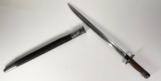 1907 WW1 Wilkinson  Bayonet with Leather Sheath