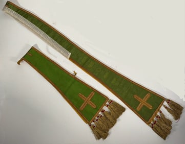 Vintage Preist Vestments - Green & Gold