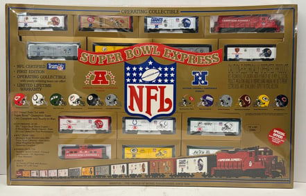 Mantua Super Bowl Express - Mantua NFL Train Set - Brand New - NFL Certified First Edition