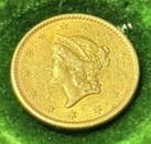 1851 G$1 (Regular Strike) gold coin