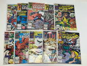 Lot of 10 Comic Books -Marvel Comics - Avengers, Wolverine, Spider-Man 1988, 1989, 1990