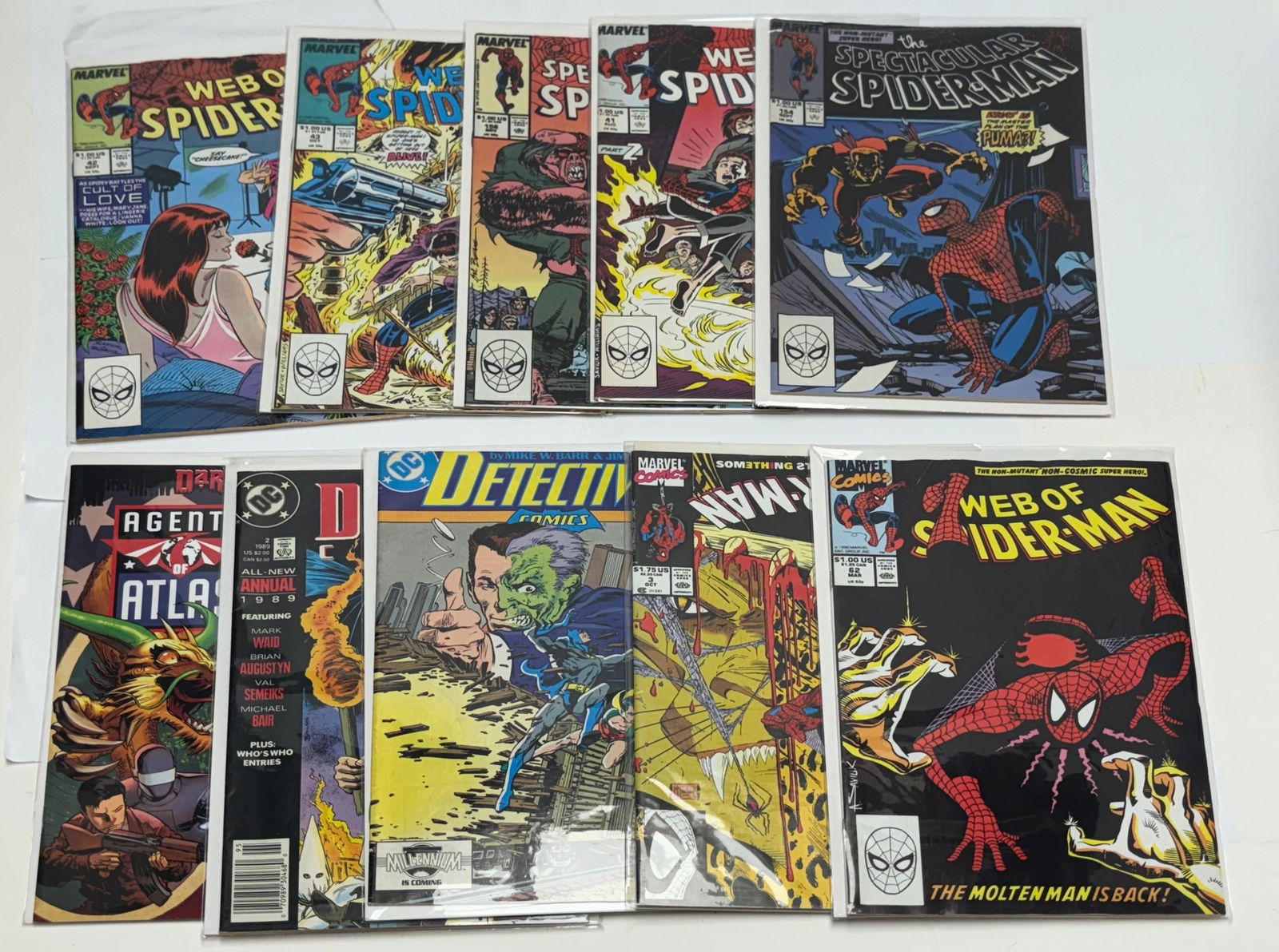 Lot of 10 Comic Books -Marvel Comics - PSA Force - 1988, 1989, 1990, 2009 (1 of 11)