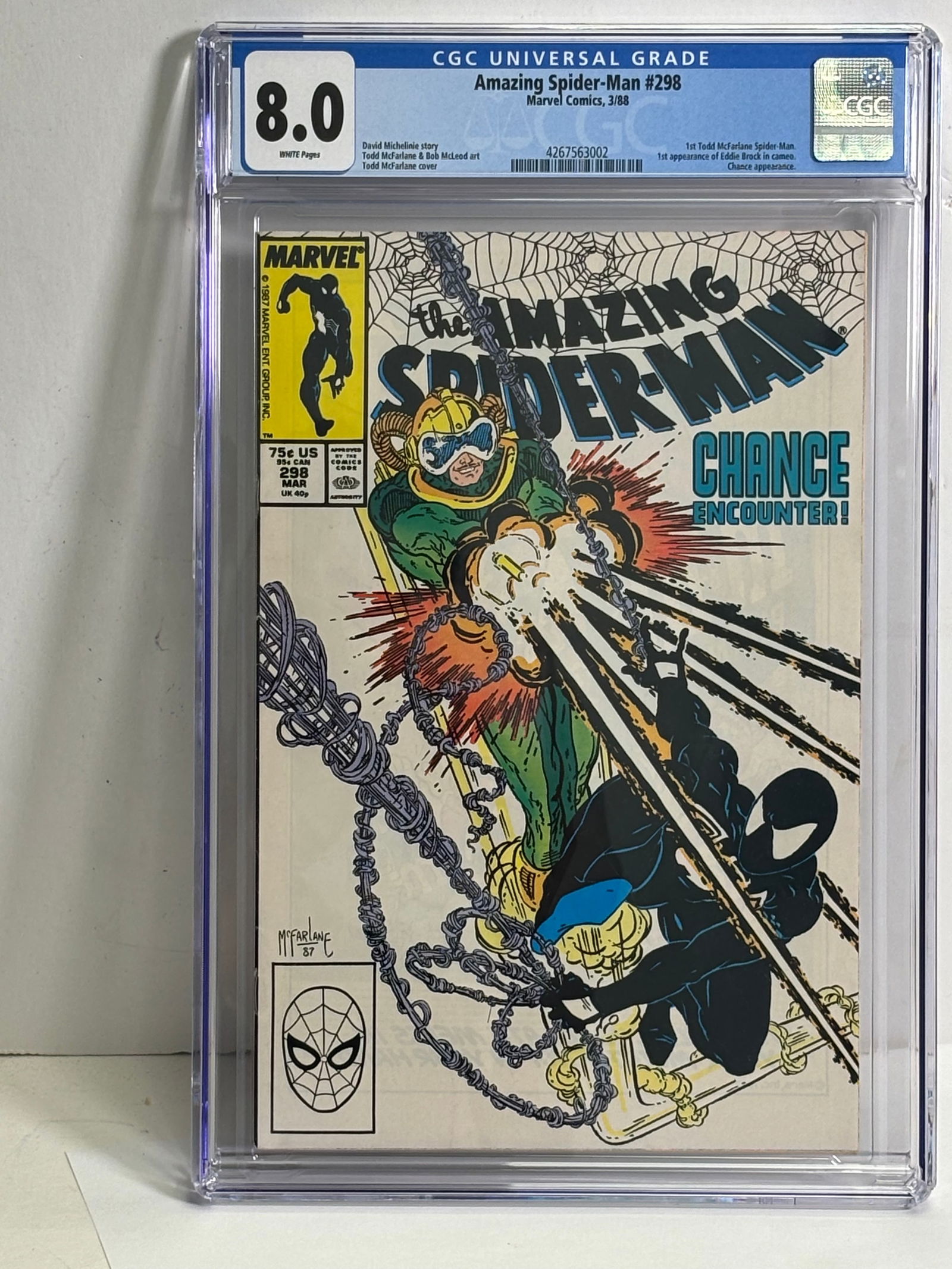 Amazing Spider-Man, Marvel Comics 3/88 8.0 White Pages (1 of 1)