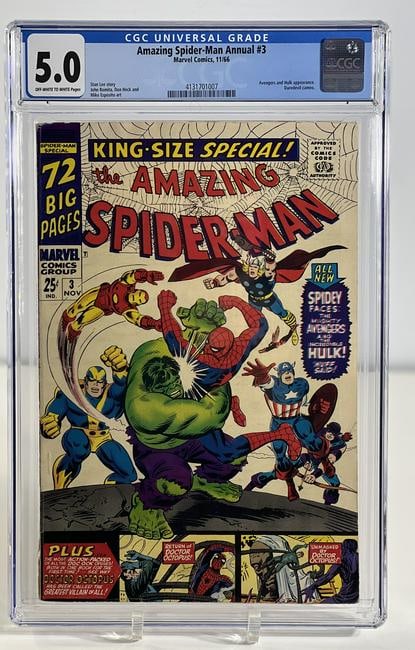 Amazing Spider-Man Annual #3 Marvel Comics 11/66 5.0 Off White to White Pages (1 of 2)
