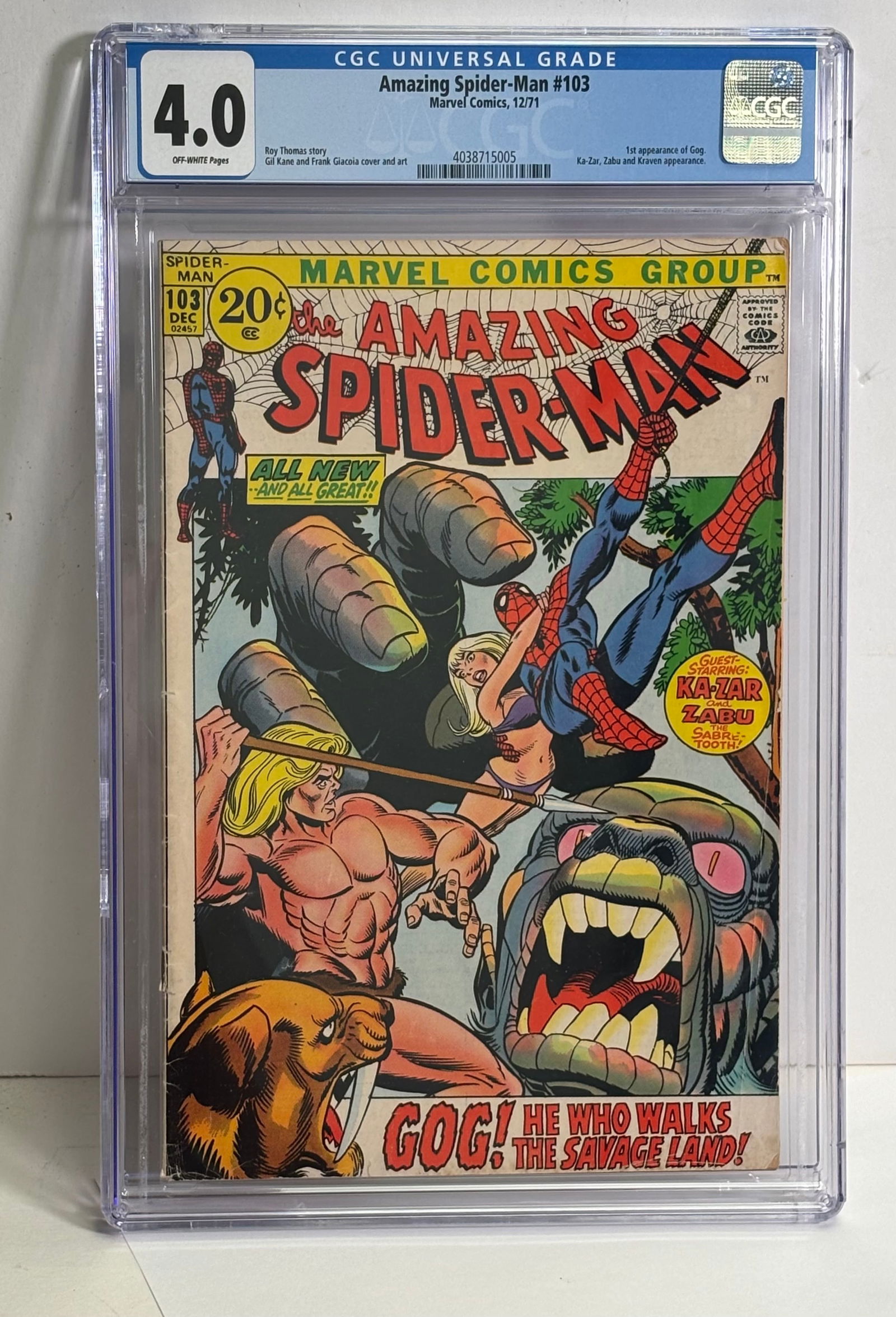 Amazing Spider-Man Marvel Comics 12/71 4.0 Off White Pages (1 of 2)