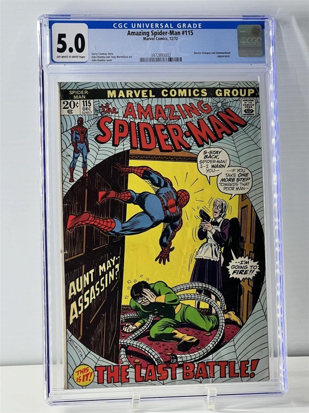 Amazing Spider-Man Marvel Comics 12/72 5.0 Off White To White Pages (1 of 2)