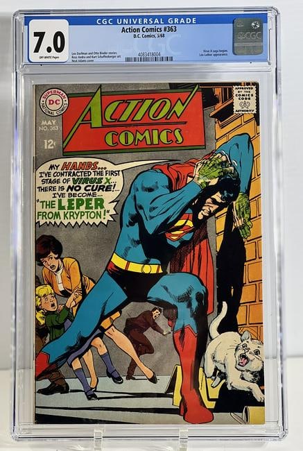 Action Comics D.C. Comics 5/68 7.0 Off White Pages (1 of 2)