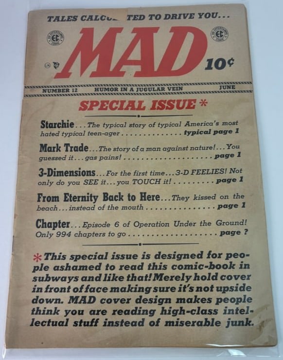 Mad #12 - An Entertaining Comic - June 1954 (1 of 2)