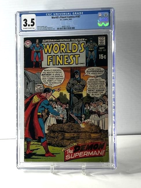 World’s Finest Comics, D.C. Comics 9/69 3.5 Off- White to White Pages (1 of 2)