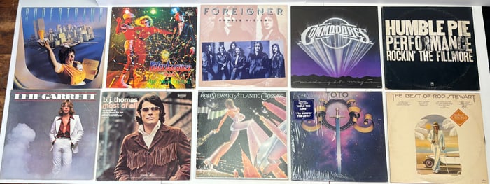 Lot of 10 Vintage Vinyl Records