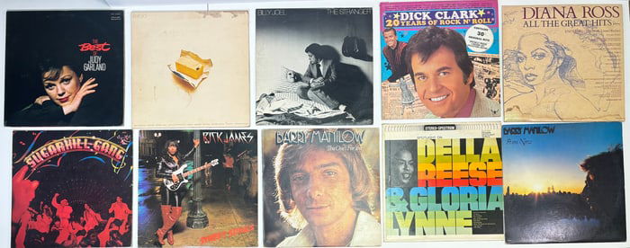 Lot of 10 Vintage Vinyl Records
