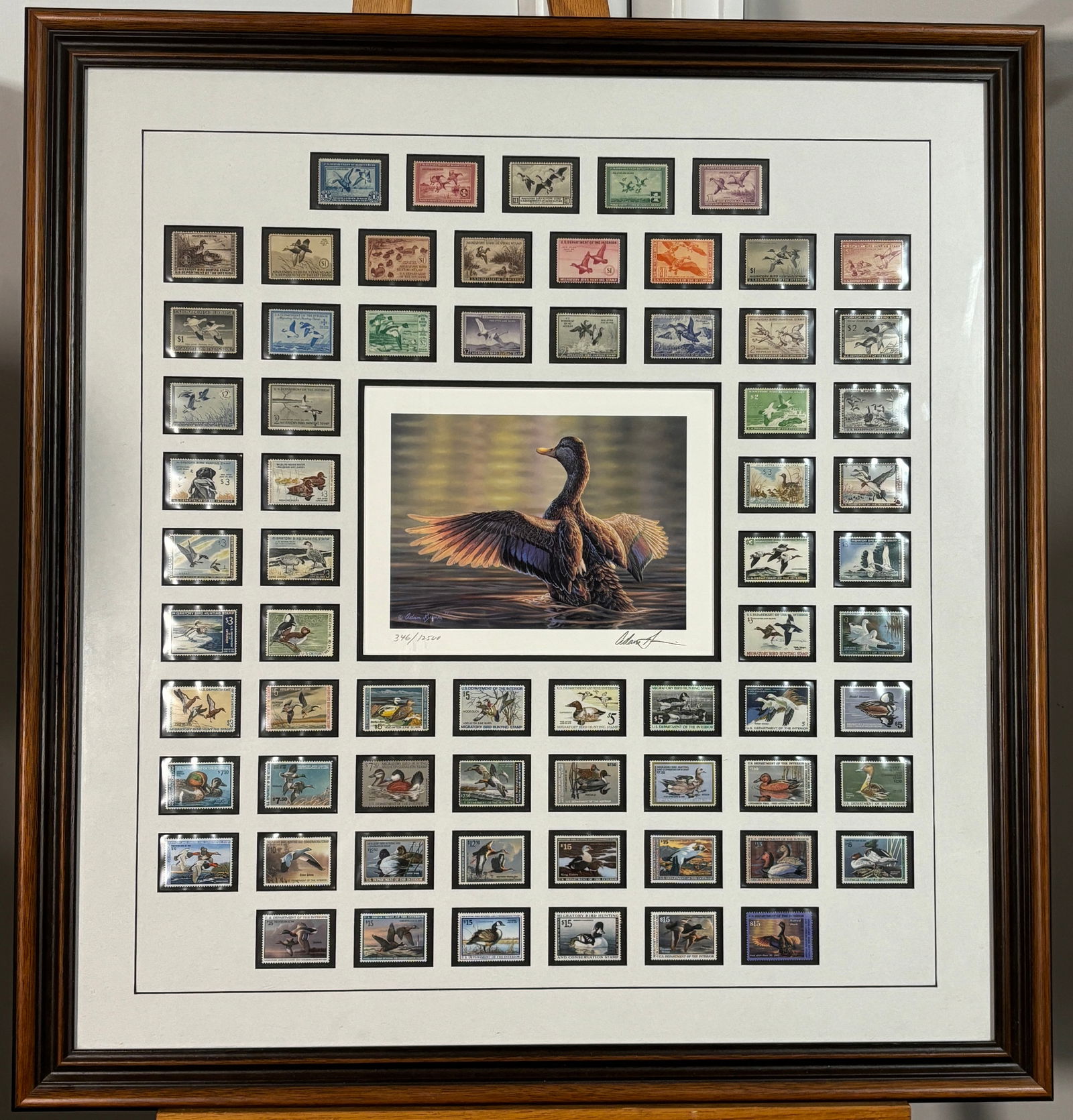 2000-01 Millennium Federal Duck Stamp Print "Dawn of a New Millennium Signed by Adam Grimm  346/2500 (1 of 15)