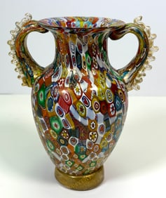 Millefiori Murrina Glass Vase