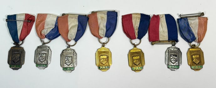 (7) Vintage Sports PAL Medals