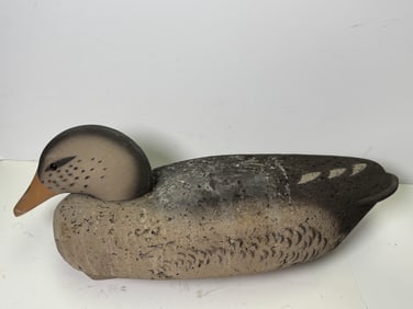 L.L. Bean Black and Gray Duck Decoy - Made on Goose Sized Body