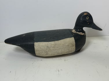 Vintage American Hand-carved & Painted Wood Duck Decoy