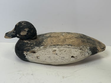 Vintage American Wooden Barlett Duck Decoy