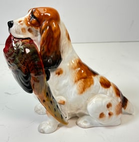 Antique Royal Dulton Cocker Spaniel with Phesant 1942 Figurine
