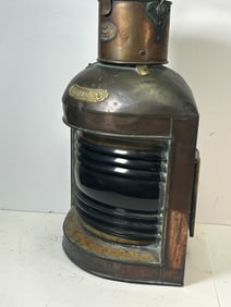 W. Nunn & Co. Army & Navy Large Port Red Glass Lantern