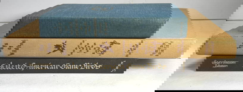 A Trout and Salom Fisherman For Seventy-Five Years , 1972 Selected American Game Birds, 1971 The: A Trout and Salom Fisherman For Seventy-Five Years by Edward R. Hewitt 1948 ,Mylar-wrapped blue cloth boards with gilt stamped fish illustration to front and gilt stamped lettering to spine; lettering