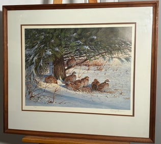 O.J. Gromme "Midday Retreat - Bobwhite" Signed Print 436/550