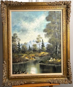 Young L / Richard Lorenz "Sylvan Solitude" Oil on Canvas