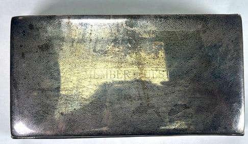 Epca Poole Silver Co. 1899 Silverplated Wood Lined Jewelry Box