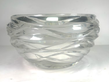 Vintage Tiffany & Co.Wave Cut Crystal Bowl  - Made in Germany