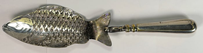 Galwaniz G.P Silver Fish Serving Spoon