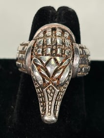 Vintage Silver Barry Kieselstein-Cord Crocodile Ring Size 6