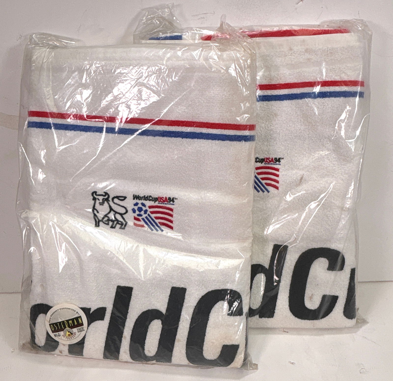 (2) World Cup USA 94 Towels - Original Packaging (1 of 8)